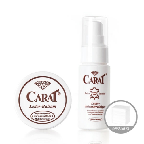 캐럿 독일 가죽보호제 에센스 170ml + 클리너 40ml + 스폰지 6장
