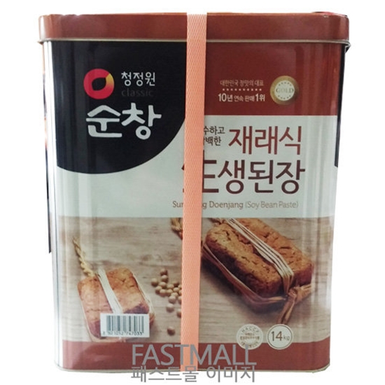 청정원 순창 재래식 안심 생된장 14kg ( 1개)_이미지
