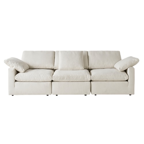 까사미아  캄포플러스 슬림 패브릭 소파 4인용 (스툴별도)