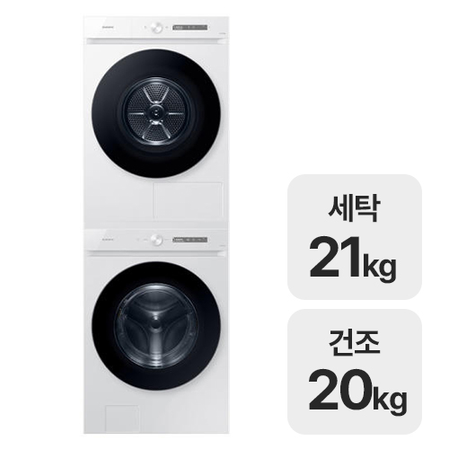 삼성전자 그랑데 AI WF21CB6650BW + DV20CB8600BW_이미지