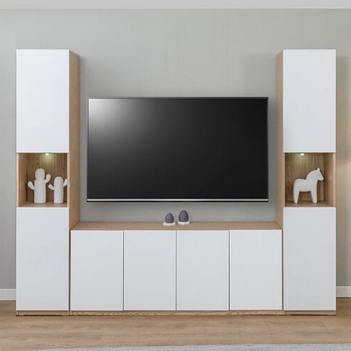 블리스데코  루시드 월플렉스 거실장세트 2400