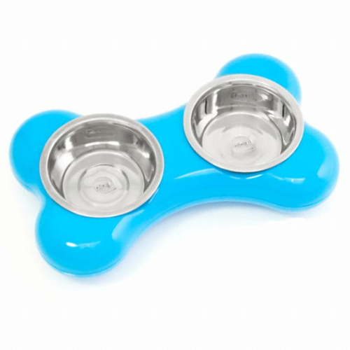 굿프렌드 HING 패션식기 뼈다귀 블루