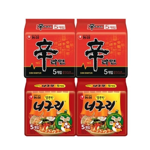 농심  신라면8개 + 얼큰한너구리8개
