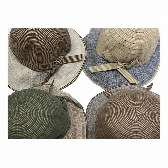 투톤 리본장식 와이어 챙모자 JCC18S-TWRIC04