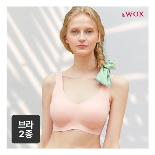 왁스 WOX 앤 꿈의브라 시그니처 런닝형 2종 여성 심리스 브라659506