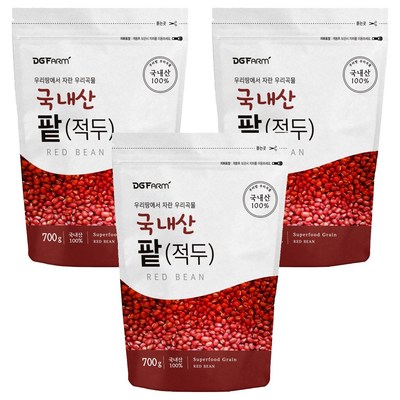 건강한밥상 국산 적두 팥 (700g,3개)_이미지