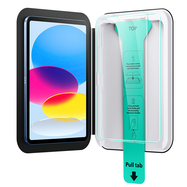 ESR iPad A16 11세대 원터치 가이드 강화유리 보호필름 (액정 2매)_이미지