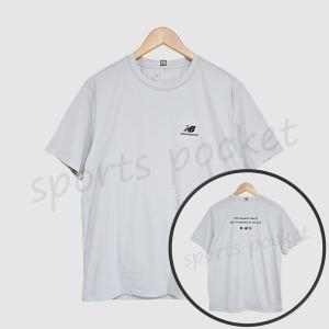 뉴발란스 NEDB7131 라이트 그레이 MEN 트리코트 그래픽 냉감 반팔티 남자 운동 헬스 시원한 티셔츠_이미지