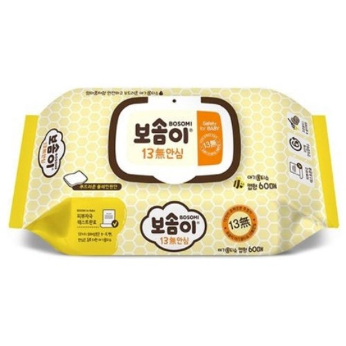 보솜이 13무 안심 물티슈 캡형 60매 (18팩)_이미지