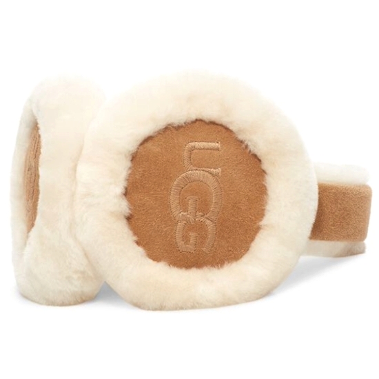 UGG 자수 로고 이어머프 20955 (CHE, 체스트넛)_이미지