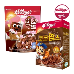 켈로그 코코팝스 460g + 첵스초코 마시멜로 400g + 미니 시리얼 40g (1개)_이미지