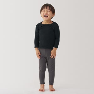 MUJI 베이비 발열면 크루넥 긴소매 티셔츠 FF0P4A4A 아동내의 발열내의