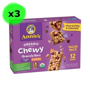 [불명] 애니스 오가닉 피넛버터 초코칩 그래놀라바 12개 3팩