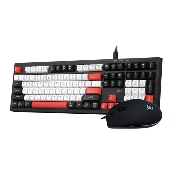 지클릭커 OFFICEPRO OPS50 사일런스 M 250 키보드 마우스 세트 (Poker)_이미지