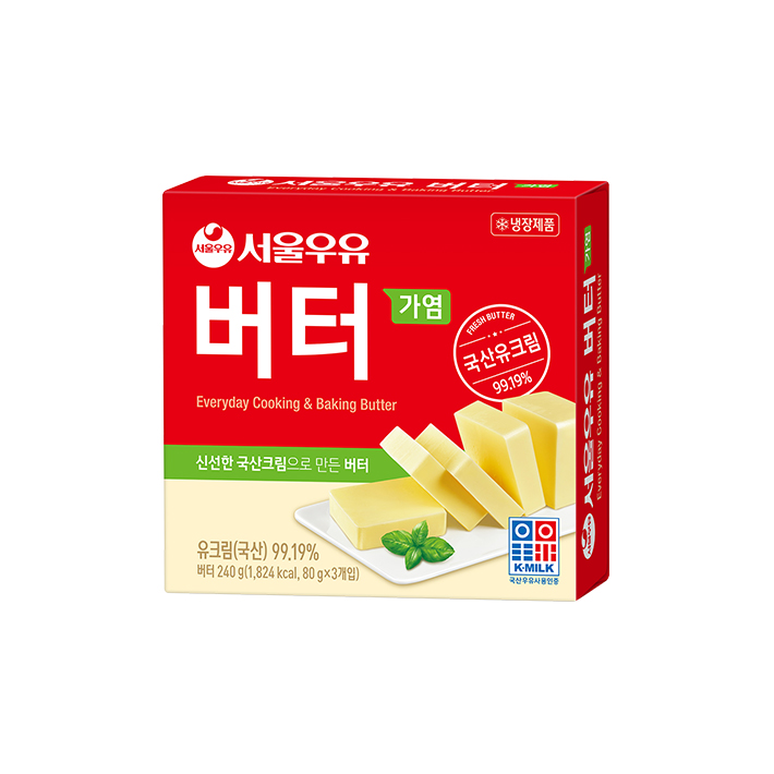 서울우유 가염 버터 3개입 240g (5개)_이미지
