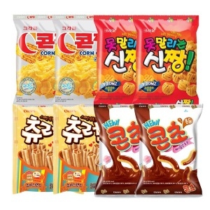 크라운제과 C콘칲 +신짱+츄러스+콘초x각2개 총8개_이미지