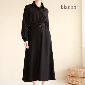 [불명] KLACHE 카라셔링플레어원피스+벨트SET_CK2FOP011A
