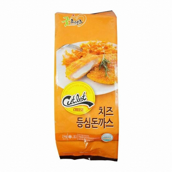 굿프랜즈 치즈 등심돈까스 2kg