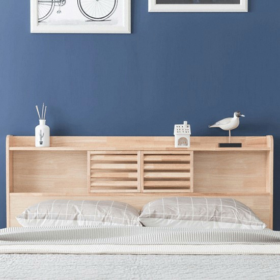 잉글랜더 로웰 슬라이딩 원목 수납 LED침대 Q (65T삼중직케미컬폼필로우탑9존독립)_이미지