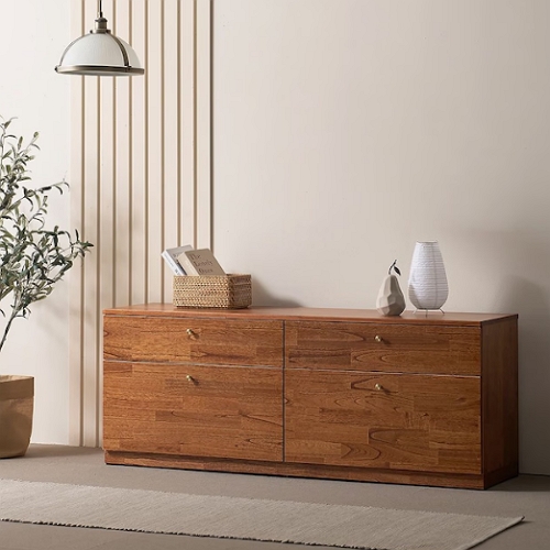 나무뜰 진저 원목 높은 거실장 1500