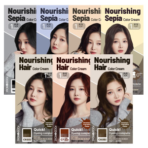 베로베 푸드어홀릭 1분 너리싱 먹물 헤어 칼라크림 (1개)