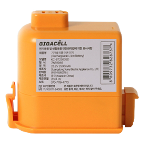 한국앤컴퍼니 기가셀 LG전자 코드제로 A9, A9S 호환 2500mAh 리튬이온 배터리 FU-BT25L_이미지