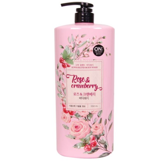 LG생활건강 온더바디 로즈&크랜베리 바디워시 1350ml (3개)