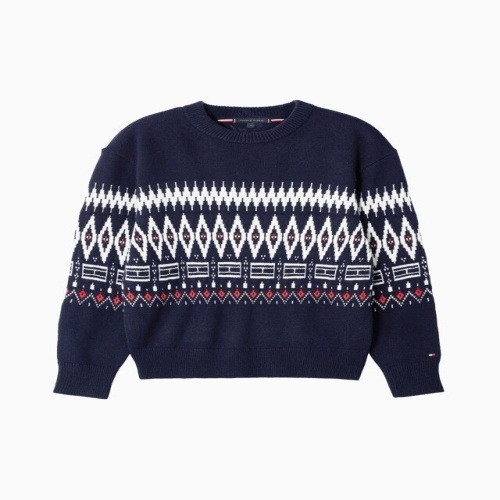 남성 페어아일 울 블렌드 크루넥 스웨터 2컬러 T12F9KPO450MT1_2