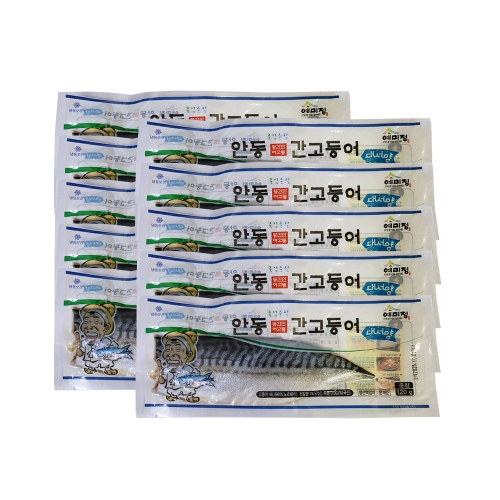 이동삼안동간고등어 안동간고등어 노르웨이산 순살 120g [10개]