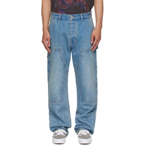 수비 남성 블루 오퍼레이터 데님 진 252088M186007