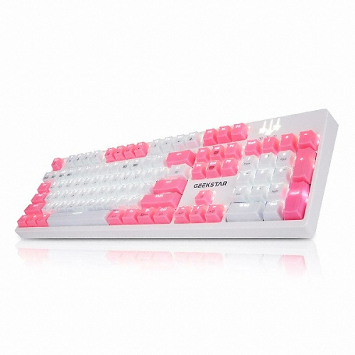세컨드찬스 GEEKSTAR GK801-2 프리미엄 카일 광축 크리스탈 키캡 완전방수 (클릭)_이미지