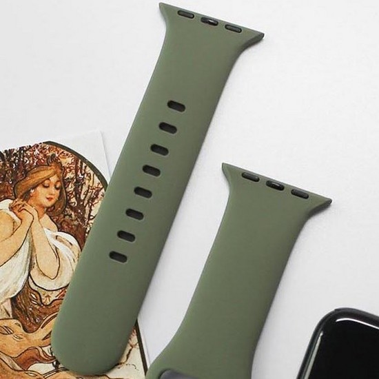 폰트리 힐링쉴드 애플워치 스트랩 실리콘 SL 시리즈 (카키) (42mm/44mm/45mm/49mm)_이미지