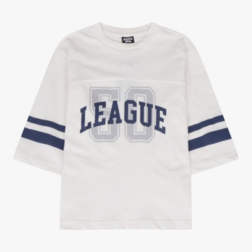  인디고키즈 동아 아동 주니어 CP싱글 7부소매 티셔츠 IKLA25301 78 NAVY 160