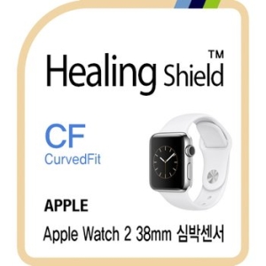 애플 워치2 38mm 심박센서 CurvedFit 고광택 액정보호필름 3매