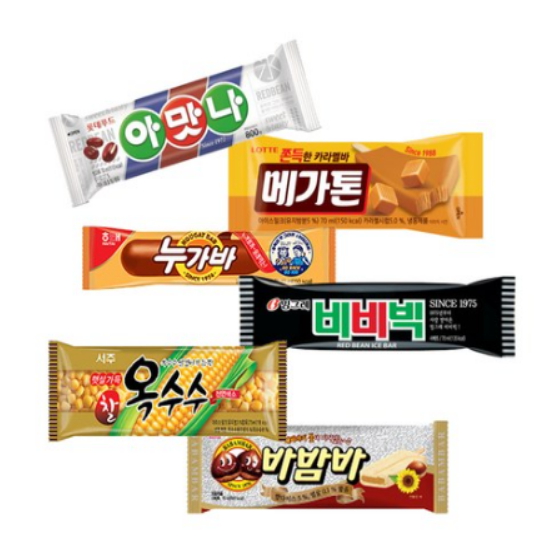 옛날 아이스크림 6종 골라담기 (30개)