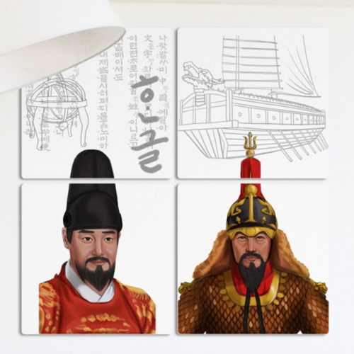  멀티액자_세종대왕과이순신장군-꾸밈