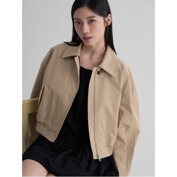 에잇세컨즈 356339WM1A 코튼 숏 블루종 베이지_이미지