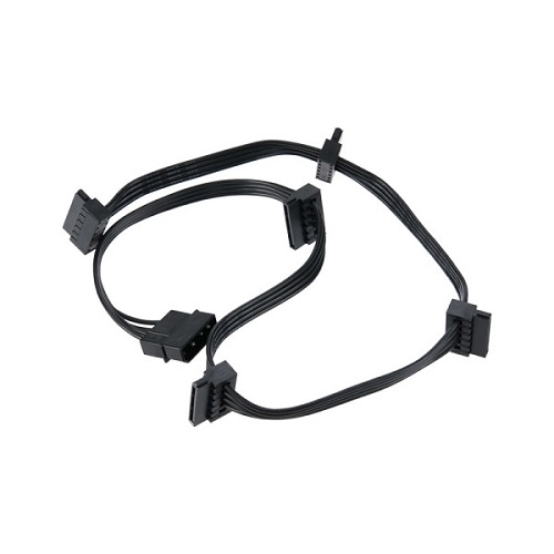 라이트컴 COMS NC045 IDE to SATA 전원 5분배 케이블 (0.6m)_이미지