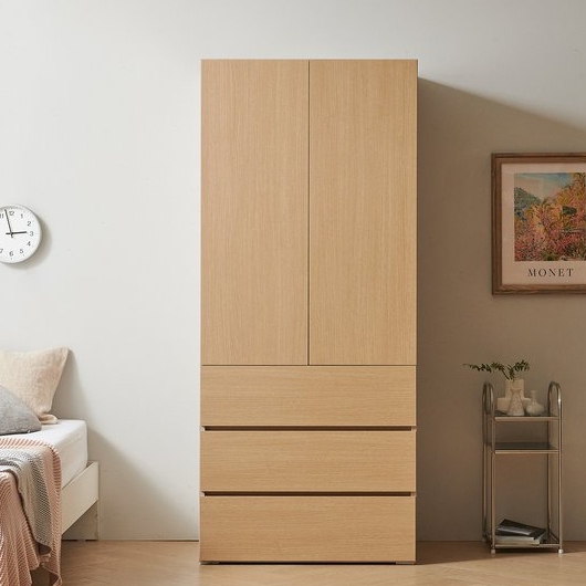 BIF보루네오 마르체 이안 3단서랍 모듈 옷장 800_이미지