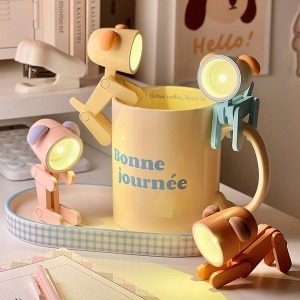 아띠꼴로 책상 무드등 미니어쳐 소품 인테리어 조명 핸드폰 거치대 공부 미니 스탠드 LED 크리스마스 장식 MA-230