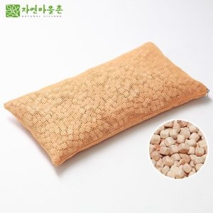  자연마을촌 편백나무 망사베개 큐브칩 40x21cm