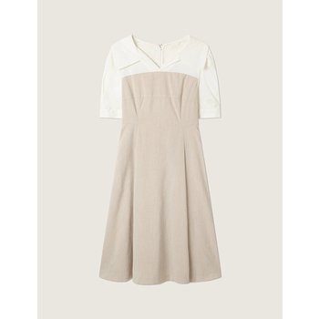 로엠 스타필드 안성 오픈카라 우븐매칭 롱원피스 RMOWG24R12_이미지