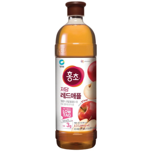 청정원 홍초 저당 레드애플 1.5L