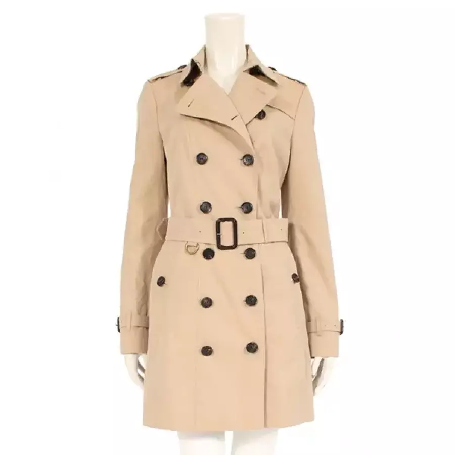  버버리 여성 HARBOURNE 클래식 하프 트렌치 코트 80355631