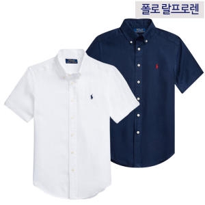폴로랄프로렌 POLO 폴로 보이즈 반팔린넨셔츠_이미지