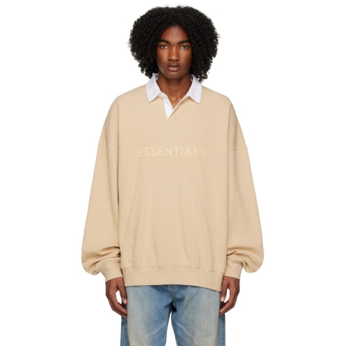 와플 헨리 럭비 폴로 셔츠 SAND 베이지 192BT222014F