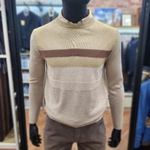 런던포그 제니스 HL01 블록패치 레이어드 라운드 니트 ZOFNC406 S29726769