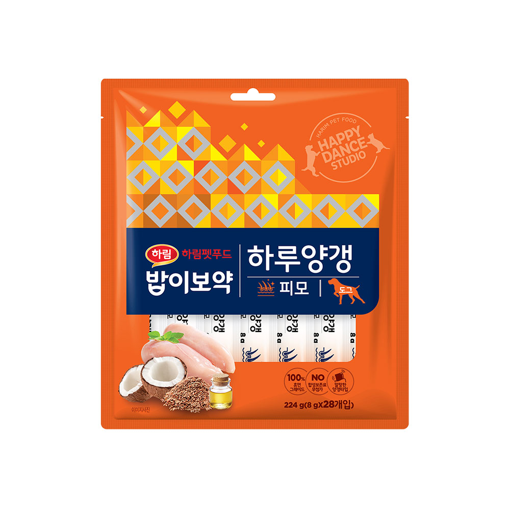 하림펫푸드 독 밥이보약 하루양갱 피모 28p (1개)_이미지