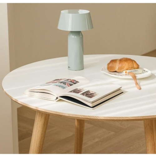 우드레이 소노 원목 원형 테이블 800 (의자별도)_이미지