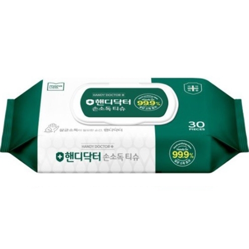 모나리자 핸디닥터 손소독 티슈 캡형 30매 (5팩)_이미지
